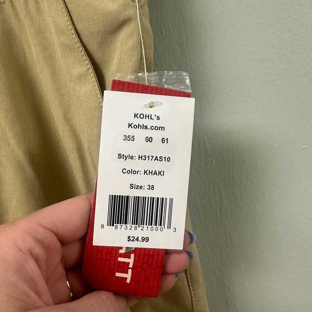 Hallstatt Mens Khaki Performance Shorts Size 38 10